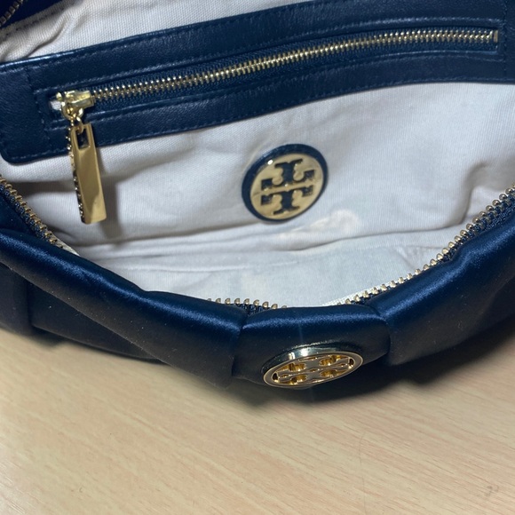 Tory Burch black evening clutch